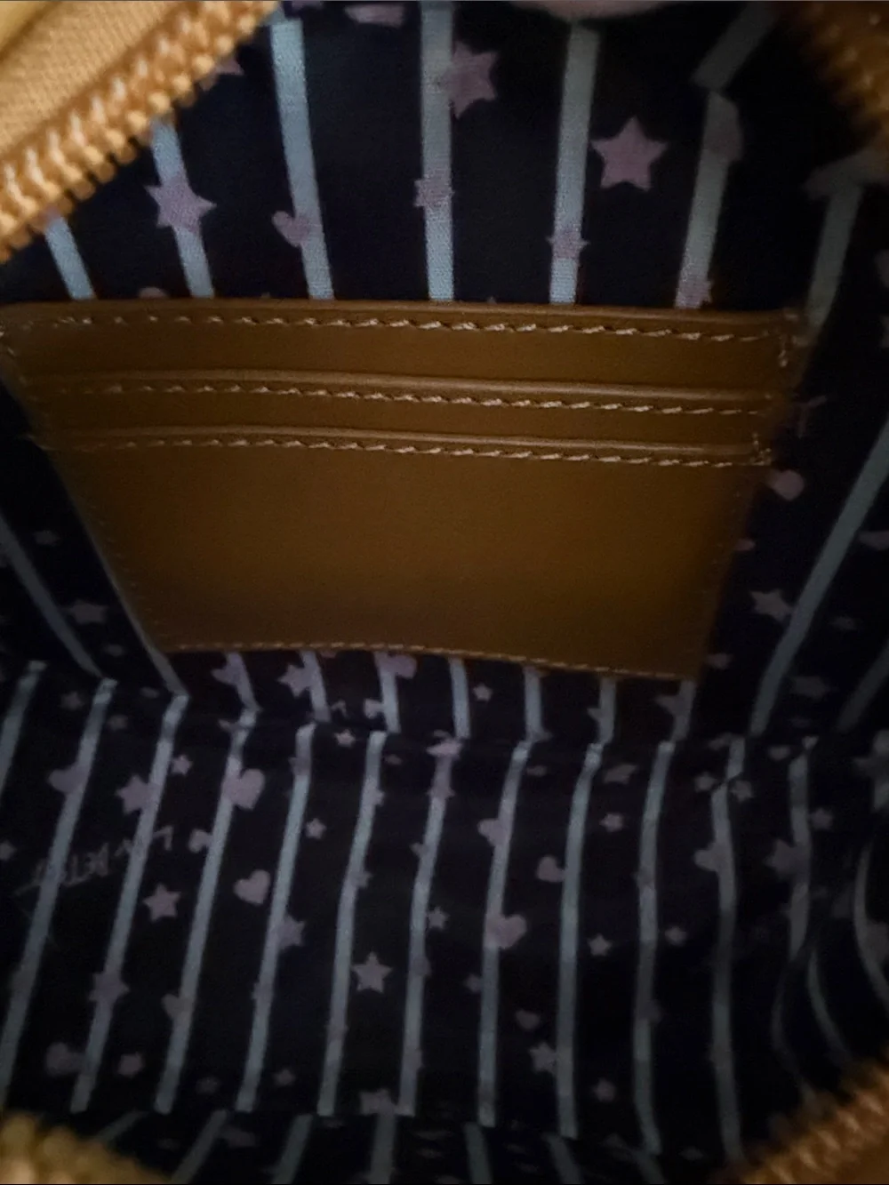 Betsey Johnson Brown and Cream Football Crossbody Bag Viral Tik Tok Purse